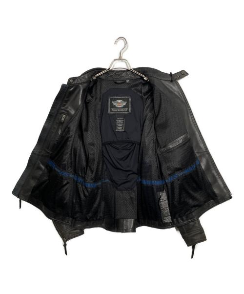 HARLEY-DAVIDSON（ハーレーダビッドソン）HARLEY-DAVIDSON (ハーレーダビッドソン) レザージャケット ブラック サイズ:XLの古着・服飾アイテム