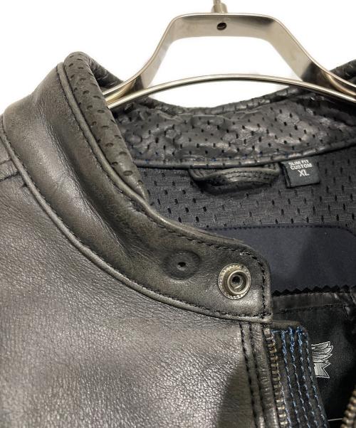 HARLEY-DAVIDSON（ハーレーダビッドソン）HARLEY-DAVIDSON (ハーレーダビッドソン) レザージャケット ブラック サイズ:XLの古着・服飾アイテム