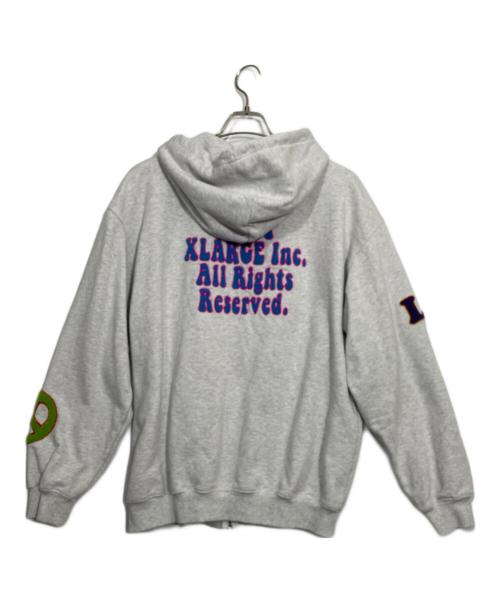 X-LARGE（エクストララージ）X-LARGE (エクストララージ) ジップパーカー グレー サイズ:Lの古着・服飾アイテム