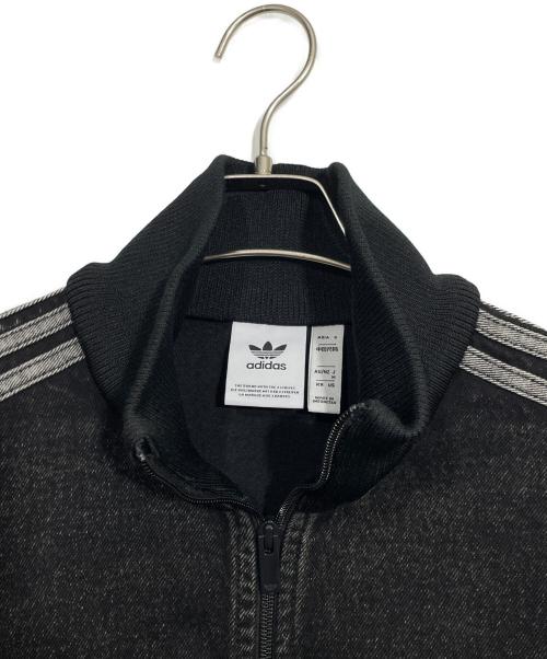 adidas（アディダス）adidas (アディダス) デニム ファイヤーバード トラック ブラック サイズ:Mの古着・服飾アイテム