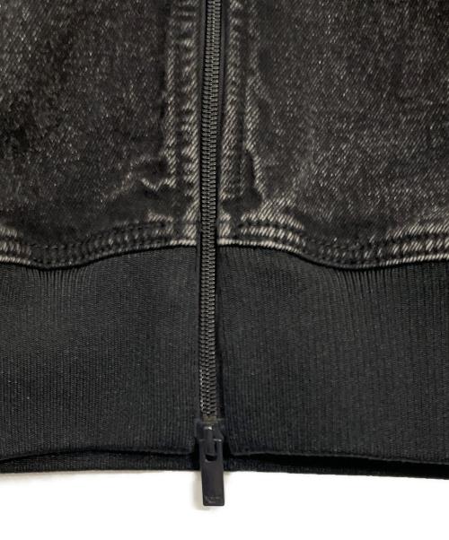 adidas（アディダス）adidas (アディダス) デニム ファイヤーバード トラック ブラック サイズ:Mの古着・服飾アイテム