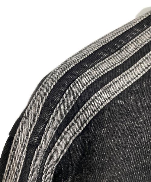 adidas（アディダス）adidas (アディダス) デニム ファイヤーバード トラック ブラック サイズ:Mの古着・服飾アイテム