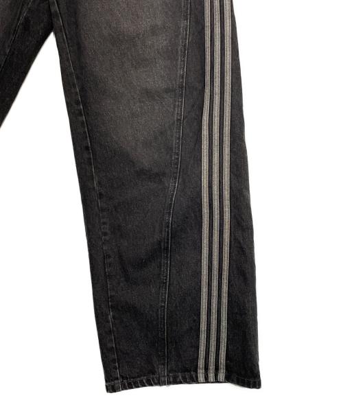 adidas（アディダス）adidas (アディダス) ルーズデニムパンツ ブラック サイズ:81㎝(32)の古着・服飾アイテム