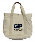 PAPASパパス）の古着「トートバッグ」｜アイボリー