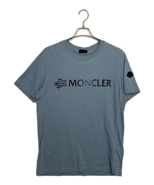 MONCLER（モンクレール）MONCLER (モンクレール) 半袖Tシャツ スカイブルー サイズ:Lの古着・服飾アイテム
