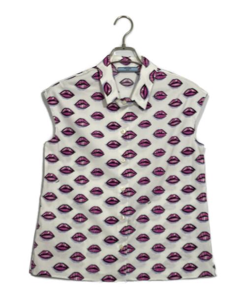 PRADA（プラダ）PRADA (プラダ) ノースリーブシャツ ホワイト サイズ:40の古着・服飾アイテム