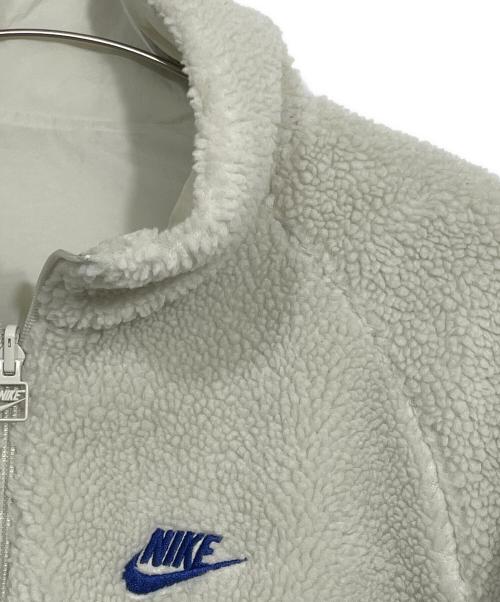 NIKE（ナイキ）NIKE (ナイキ) リバーシブルフリースジャケット ホワイト×ぶる サイズ:Mの古着・服飾アイテム