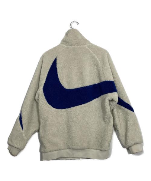 NIKE（ナイキ）NIKE (ナイキ) リバーシブルフリースジャケット ホワイト×ぶる サイズ:Mの古着・服飾アイテム