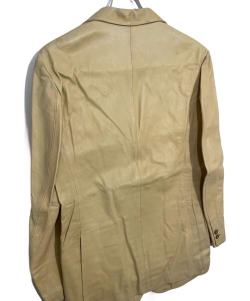 RED MOON（レッドムーン）RED MOON (レッドムーン) レザーテーラードジャケット ベージュ サイズ:40の古着・服飾アイテム