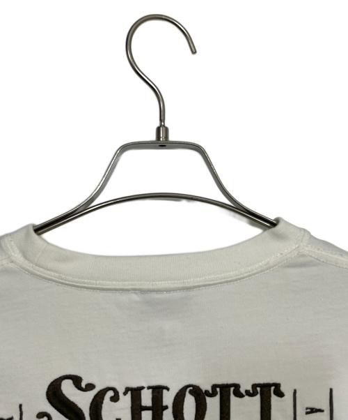 Schott（ショット）Schott (ショット) 長袖Tシャツ ホワイト サイズ:Mの古着・服飾アイテム