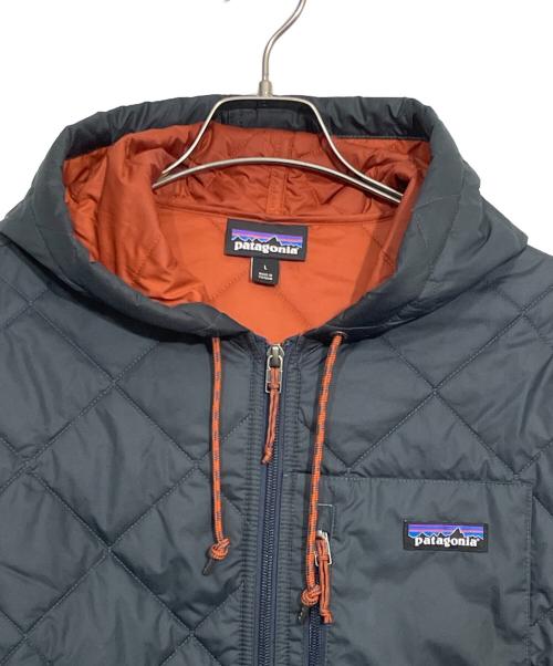 Patagonia（パタゴニア）Patagonia (パタゴニア) フード付ダウンジャケット ネイビー サイズ:Lの古着・服飾アイテム