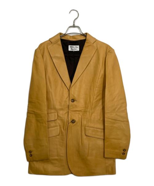 RED MOON（レッドムーン）RED MOON (レッドムーン) レザージャケット カーキ サイズ:40の古着・服飾アイテム