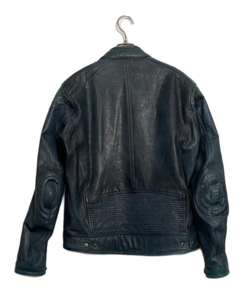 DAYTONA（デイトナ）DAYTONA (デイトナ) レザーライダースジャケット ブルー サイズ:Lの古着・服飾アイテム