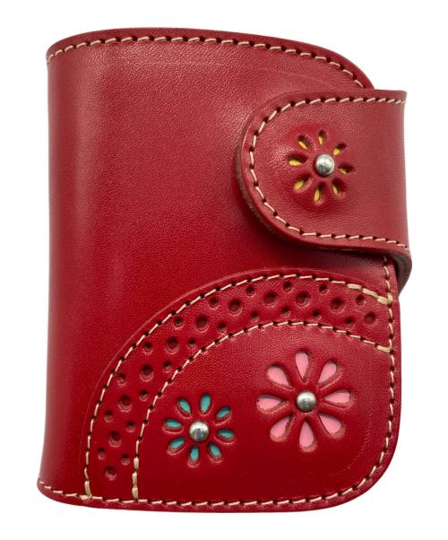 RED MOON（レッドムーン）RED MOON (レッドムーン) 2つ折り財布 レッドの古着・服飾アイテム