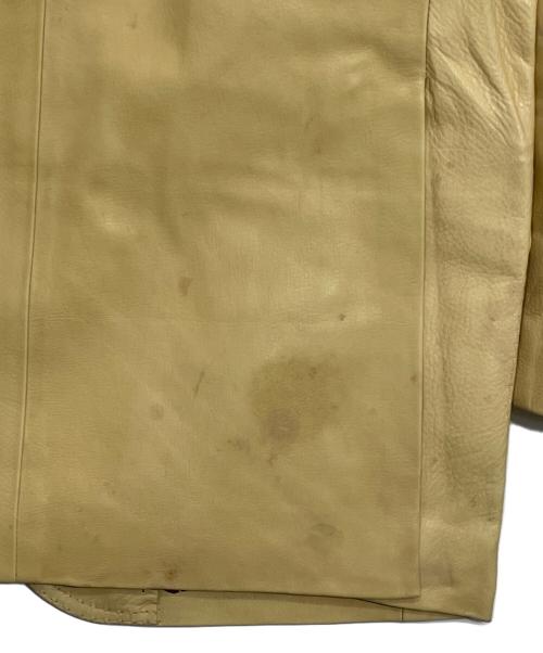RED MOON（レッドムーン）RED MOON (レッドムーン) レザーテーラードジャケット ベージュ サイズ:38の古着・服飾アイテム