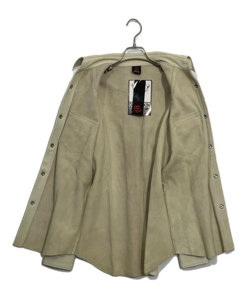 RED MOON（レッドムーン）RED MOON (レッドムーン) レザーシャツジャケット ホワイト サイズ:Mの古着・服飾アイテム