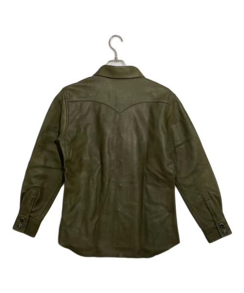 RED MOON（レッドムーン）RED MOON (レッドムーン) レザージャケット オリーブ サイズ:38の古着・服飾アイテム