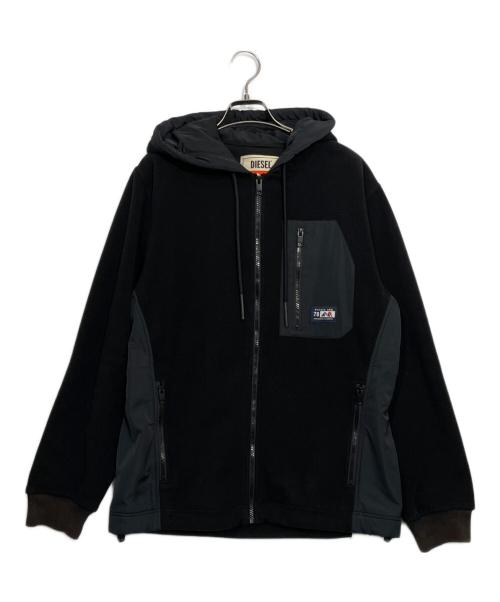 DIESEL（ディーゼル）DIESEL (ディーゼル) ジップパーカー ブラック サイズ:Lの古着・服飾アイテム