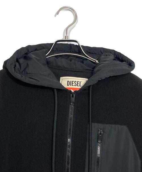 DIESEL（ディーゼル）DIESEL (ディーゼル) ジップパーカー ブラック サイズ:Lの古着・服飾アイテム