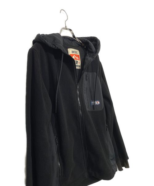 DIESEL（ディーゼル）DIESEL (ディーゼル) ジップパーカー ブラック サイズ:Lの古着・服飾アイテム