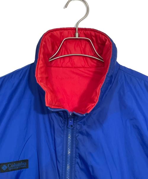 Columbia（コロンビア）Columbia (コロンビア) リバーシブルナイロンジャケット ブルー×レッド サイズ:XLの古着・服飾アイテム
