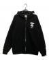Aape BY A BATHING APE（エーエイプ バイ アベイシングエイプ）の古着「ジップパーカー」｜ブラック