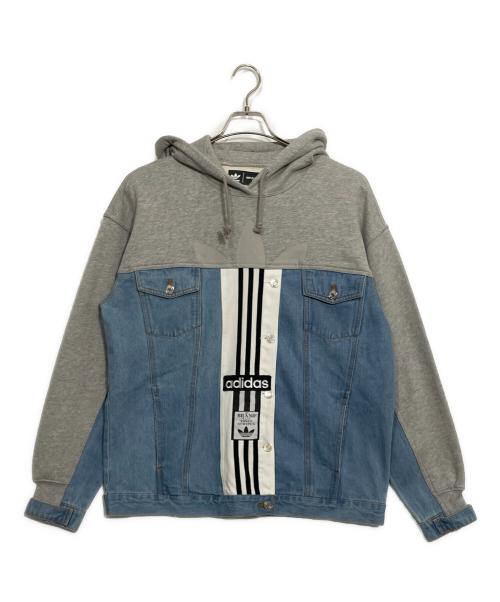 adidas（アディダス）adidas (アディダス) デニムジャケット スカイブルー サイズ:XSの古着・服飾アイテム