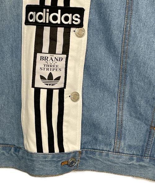 adidas（アディダス）adidas (アディダス) デニムジャケット スカイブルー サイズ:XSの古着・服飾アイテム