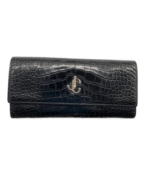 JIMMY CHOO（ジミーチュウ）JIMMY CHOO (ジミーチュウ) 長財布 ブラックの古着・服飾アイテム