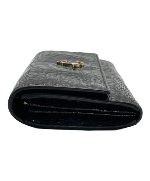 JIMMY CHOO（ジミーチュウ）JIMMY CHOO (ジミーチュウ) 長財布 ブラックの古着・服飾アイテム