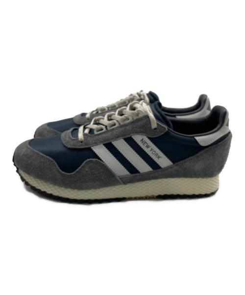 adidas（アディダス）adidas (アディダス) ローカットスニーカー グレー×ネイビー サイズ:27.5の古着・服飾アイテム