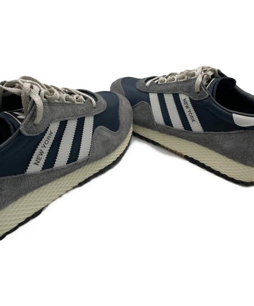 adidas（アディダス）adidas (アディダス) ローカットスニーカー グレー×ネイビー サイズ:27.5の古着・服飾アイテム