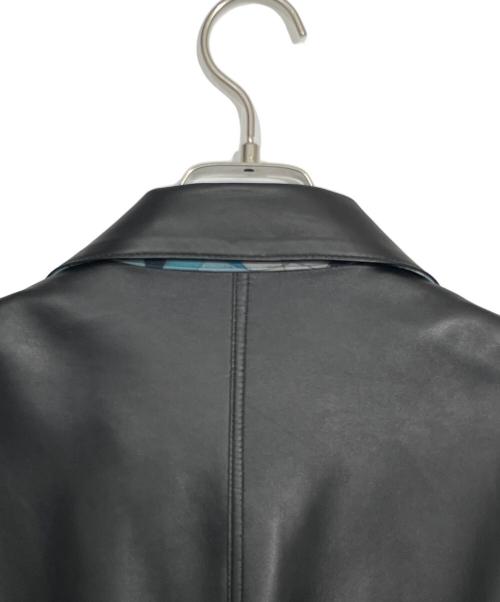 BOURGES（ブルージュ）BOURGES (ブルージュ) レザージャケット ブラック サイズ:Mの古着・服飾アイテム