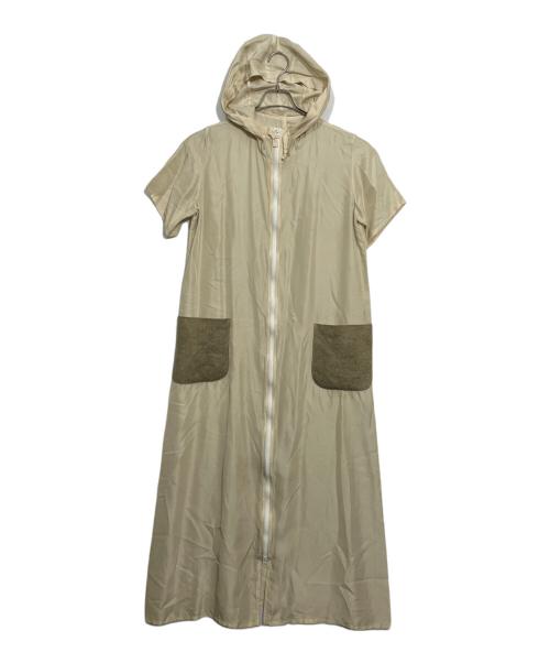 Y's（ワイズ）Y's (ワイズ) ロングジップナイロンパーカー ベージュ サイズ:3の古着・服飾アイテム
