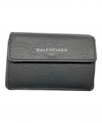 BALENCIAGAバレンシアガ）の古着「3つ折り財布」｜グレー×グリーン