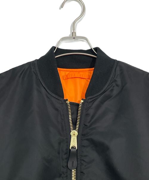 ALPHA INDUSTRIES（アルファインダストリーズ）ALPHA INDUSTRIES (アルファインダストリーズ) MA-1ジャケット ブラック サイズ:Mの古着・服飾アイテム