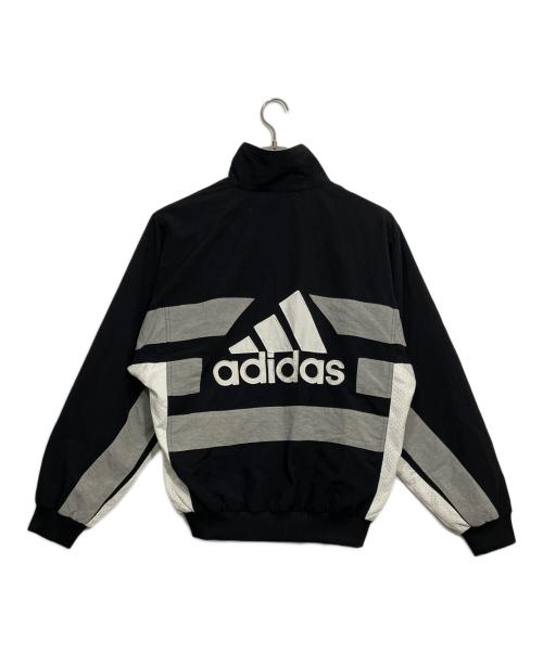 adidas（アディダス）adidas (アディダス) ヴィンテージトラックジャケット ブラック×グレー サイズ:Mの古着・服飾アイテム