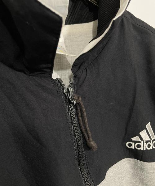 adidas（アディダス）adidas (アディダス) ヴィンテージトラックジャケット ブラック×グレー サイズ:Mの古着・服飾アイテム