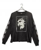SAINT MICHAELセントマイケル）の古着「ロングスリーブカットソー」｜グレー