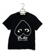 PLAY COMME des GARCONSプレイコムデギャルソン）の古着「Tシャツ」｜ブラック