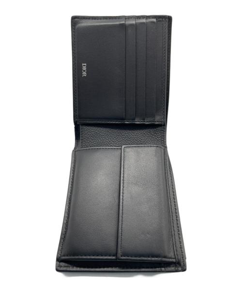 Dior（ディオール）Dior (ディオール) 2つ折り財布 ブラックの古着・服飾アイテム