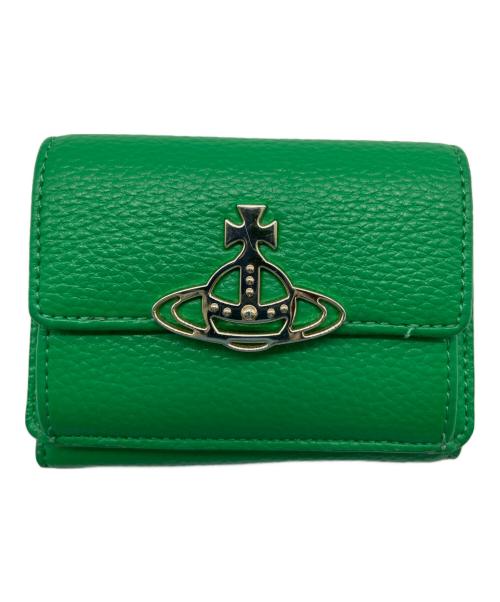 Vivienne Westwood（ヴィヴィアンウエストウッド）Vivienne Westwood (ヴィヴィアンウエストウッド) 3つ折り財布 グリーンの古着・服飾アイテム