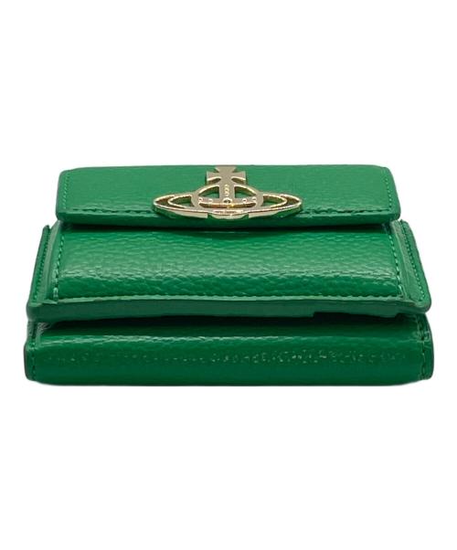Vivienne Westwood（ヴィヴィアンウエストウッド）Vivienne Westwood (ヴィヴィアンウエストウッド) 3つ折り財布 グリーンの古着・服飾アイテム