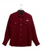 THE NORTH FACEザ ノース フェイス）の古着「ブラッシュウッドウールシャツ」｜レッド