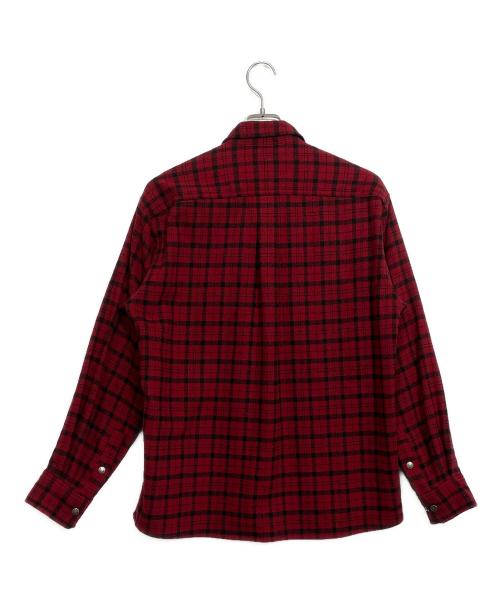 THE NORTH FACE（ザ ノース フェイス）THE NORTH FACE (ザ ノース フェイス) ブラッシュウッドウールシャツ レッド サイズ:Mの古着・服飾アイテム