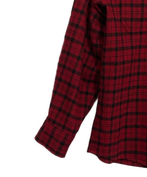 THE NORTH FACE（ザ ノース フェイス）THE NORTH FACE (ザ ノース フェイス) ブラッシュウッドウールシャツ レッド サイズ:Mの古着・服飾アイテム
