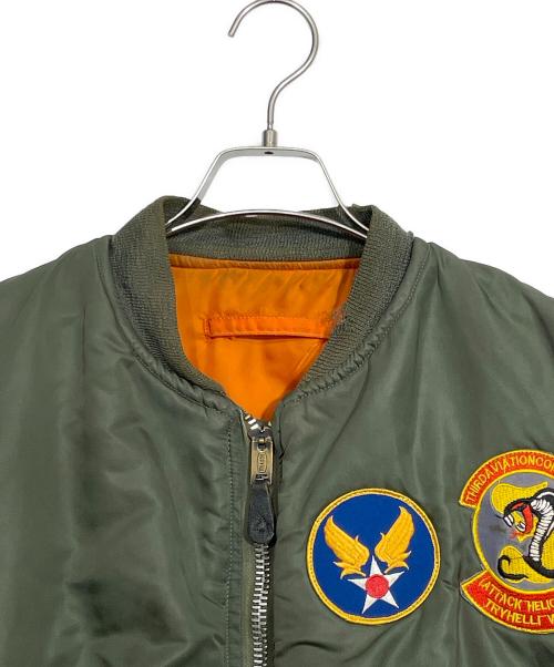MA-1ジャケット（エムエーワン）MA-1ジャケット (エムエーワン) MA-1ジャケット オリーブ サイズ:Lの古着・服飾アイテム