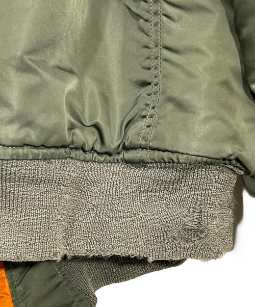 MA-1ジャケット（エムエーワン）MA-1ジャケット (エムエーワン) MA-1ジャケット オリーブ サイズ:Lの古着・服飾アイテム