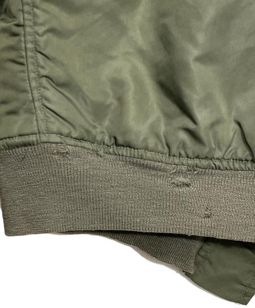 MA-1ジャケット（エムエーワン）MA-1ジャケット (エムエーワン) MA-1ジャケット オリーブ サイズ:Lの古着・服飾アイテム