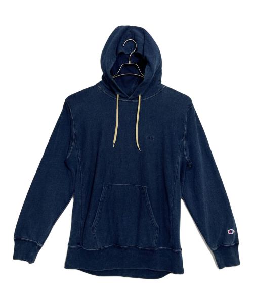 Champion REVERSE WEAVE（チャンピオン リバース ウィーブ）Champion REVERSE WEAVE (チャンピオン リバース ウィーブ) プルオーバーパーカー ネイビー サイズ:Lの古着・服飾アイテム